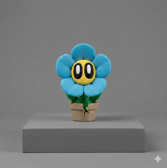 3D Printed Flower – Cute Desktop Companion with Removable Pot