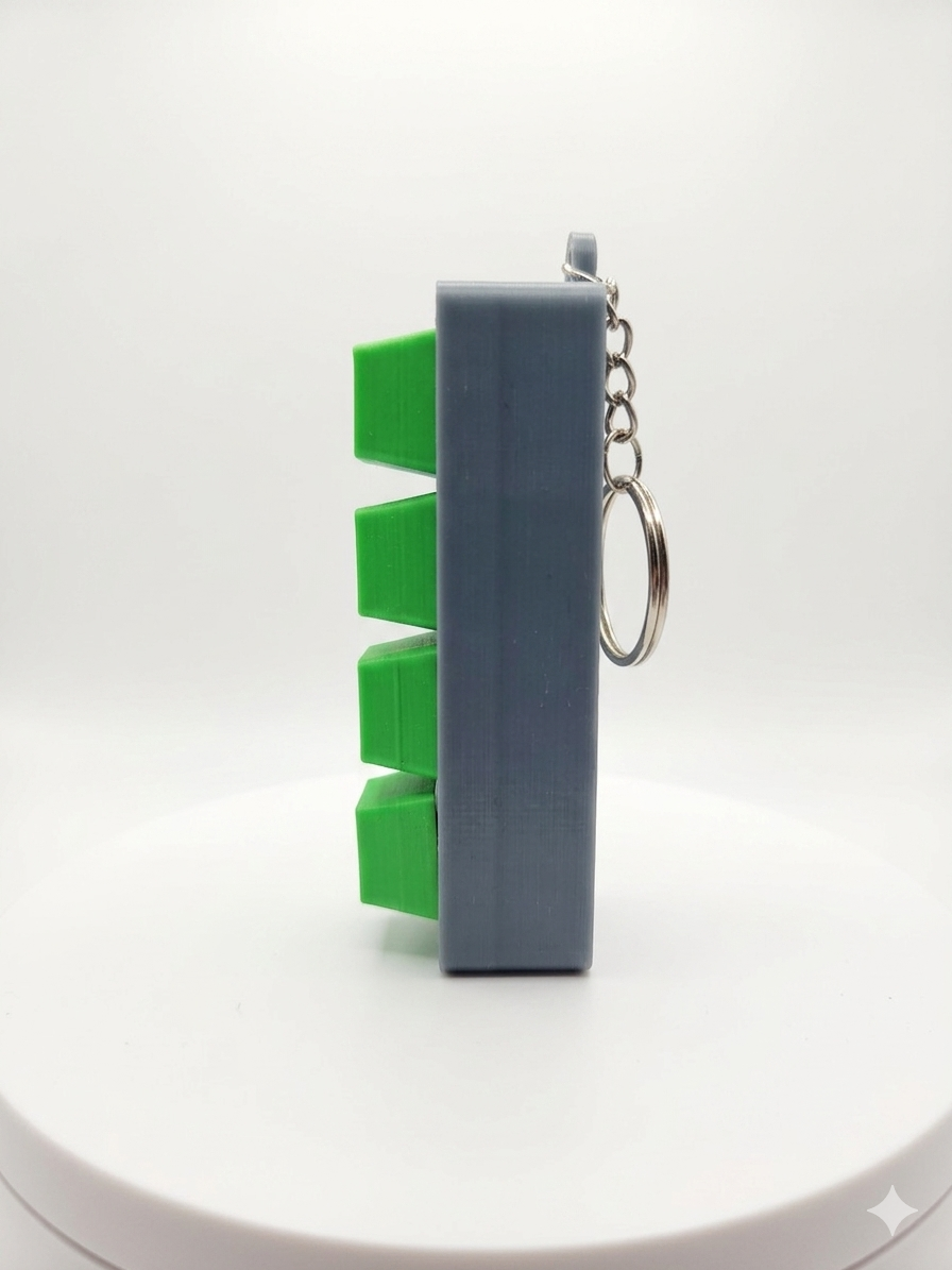 Mechanical Key Switch Fidget Clicker Keychain | 4-Key Tactile EDC Stress Toy