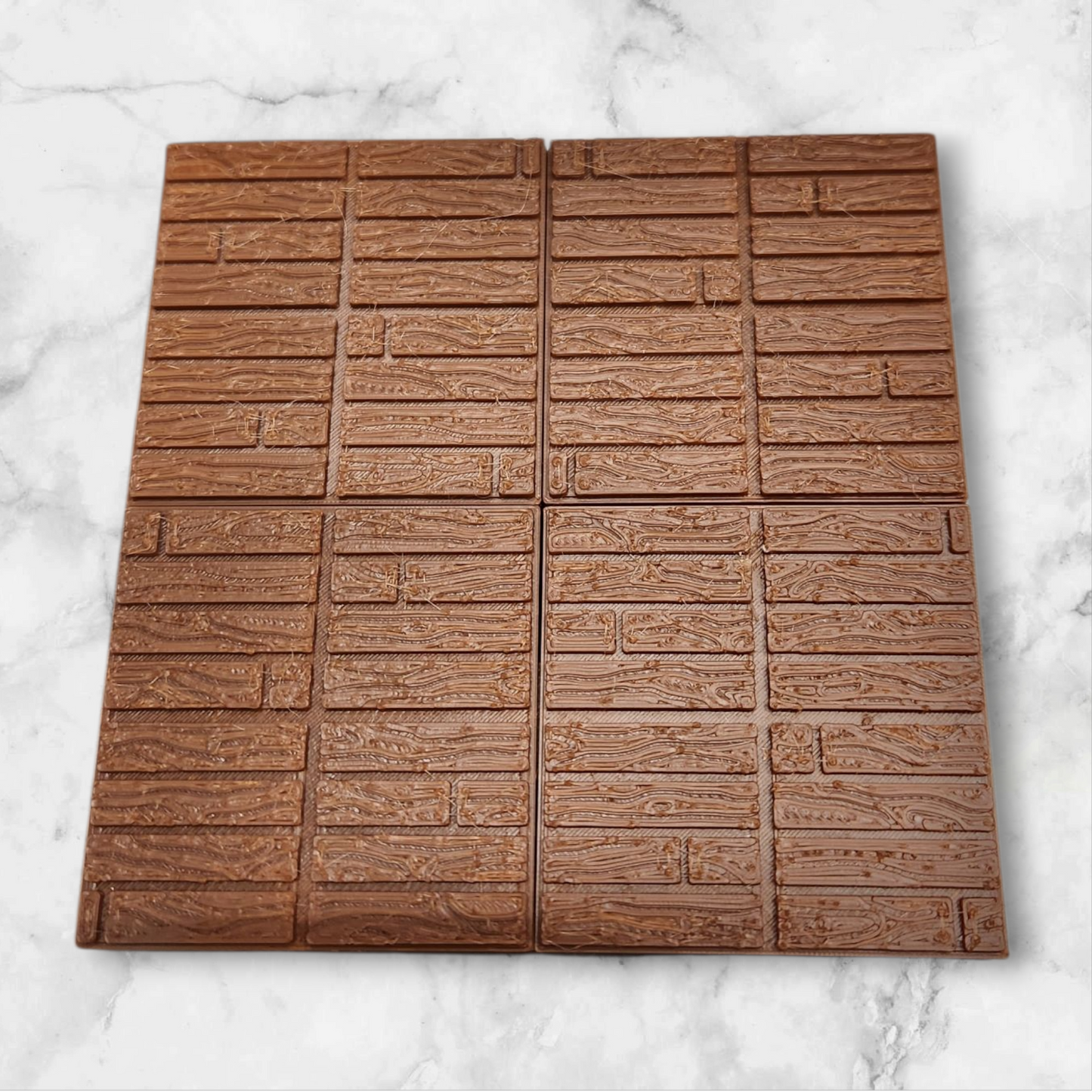 2x2 wooden grid tile
