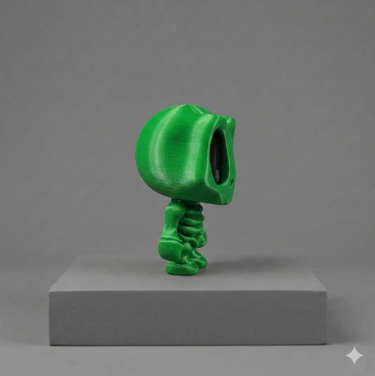 Articulated Stylized Skeleton Figure – 3D Printed Collectible