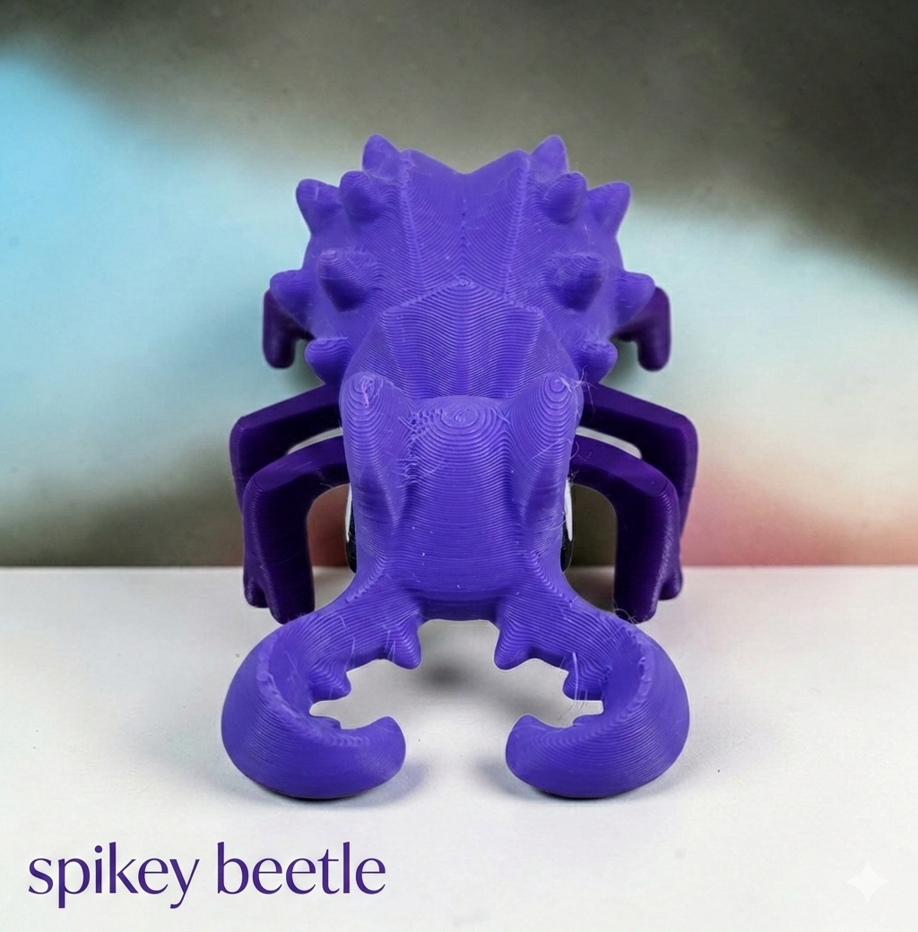 Articulated Blob Beetle Collection – Colorful 3D Printed Insect Fidget Toys