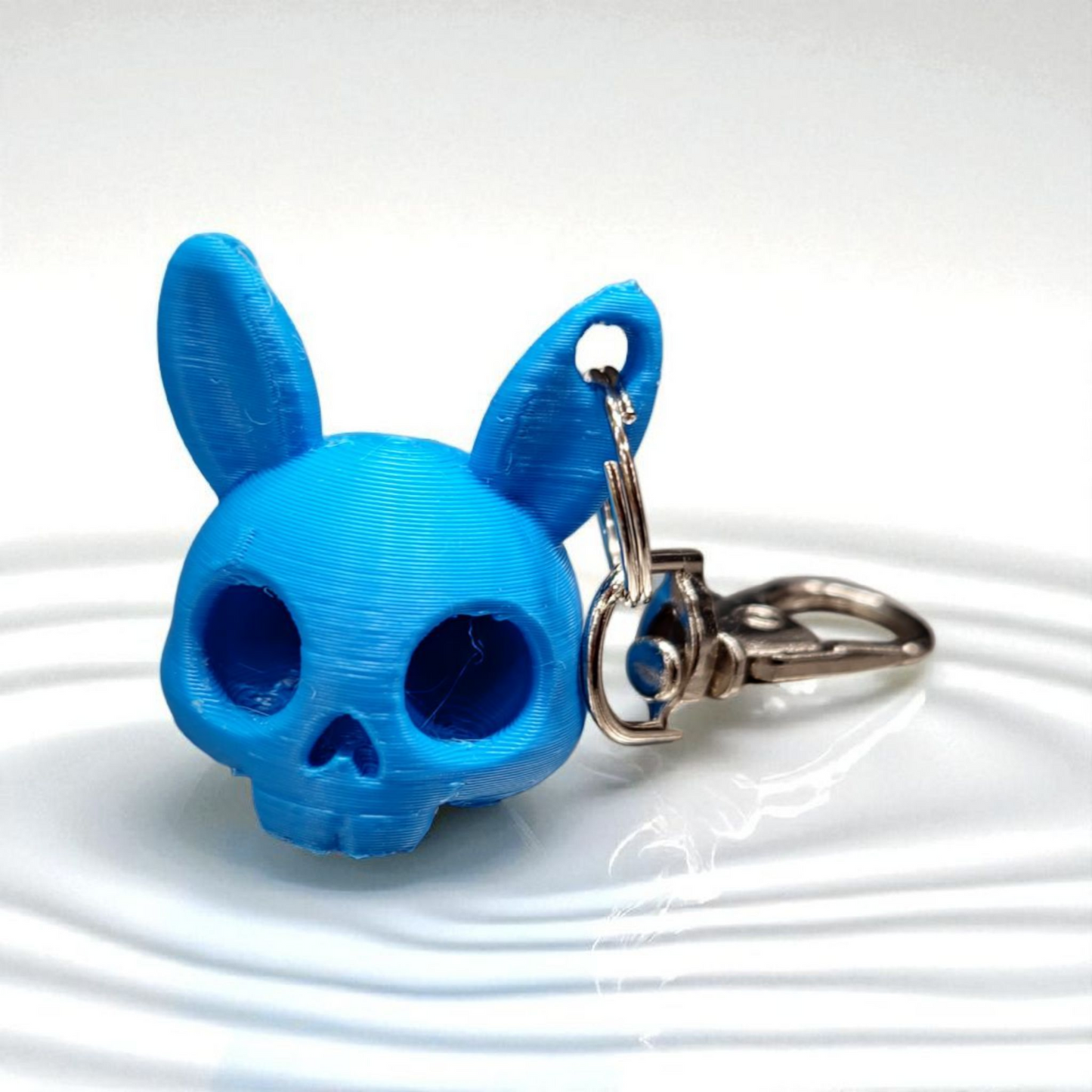 Bunny Skull Keychain