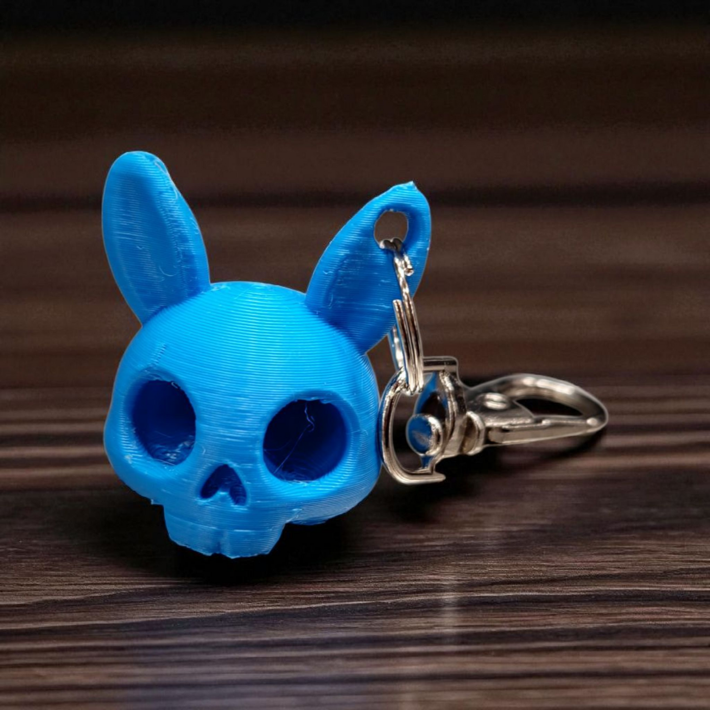 Bunny Skull Keychain