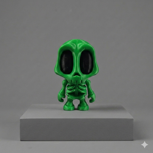 Articulated Stylized Skeleton Figure – 3D Printed Collectible