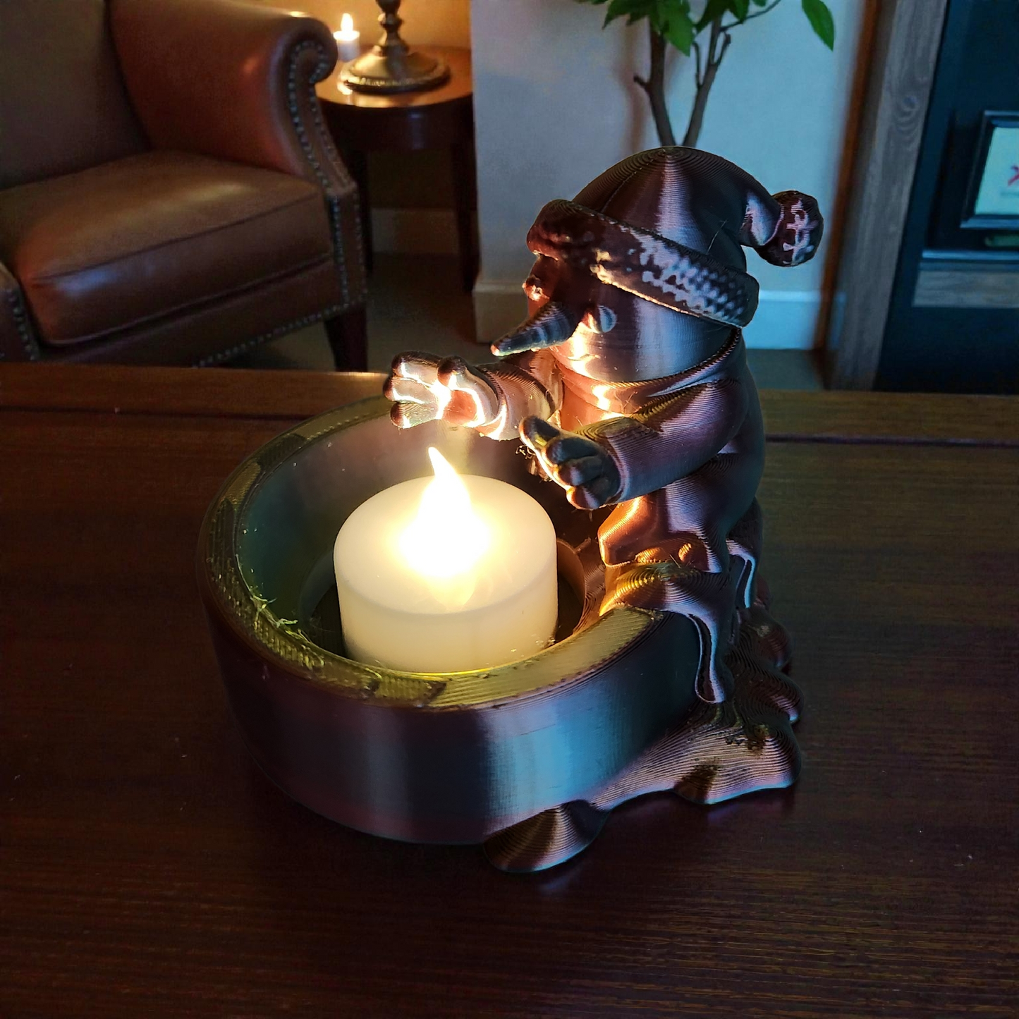 Unique Snowman Tealight Holder