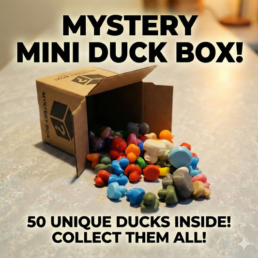 Mystery Mini Duck Box | 50 Unique Tiny Ducks for Collecting & Gifting