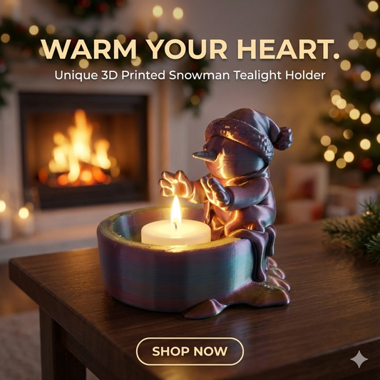 Unique Snowman Tealight Holder
