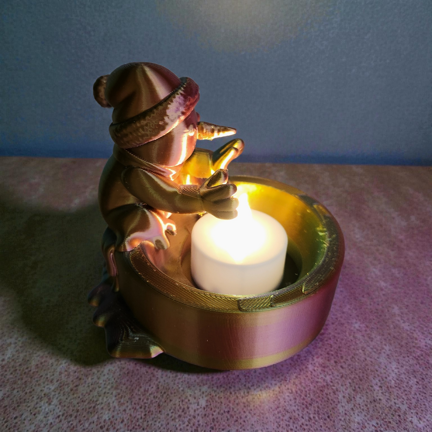 Unique Snowman Tealight Holder