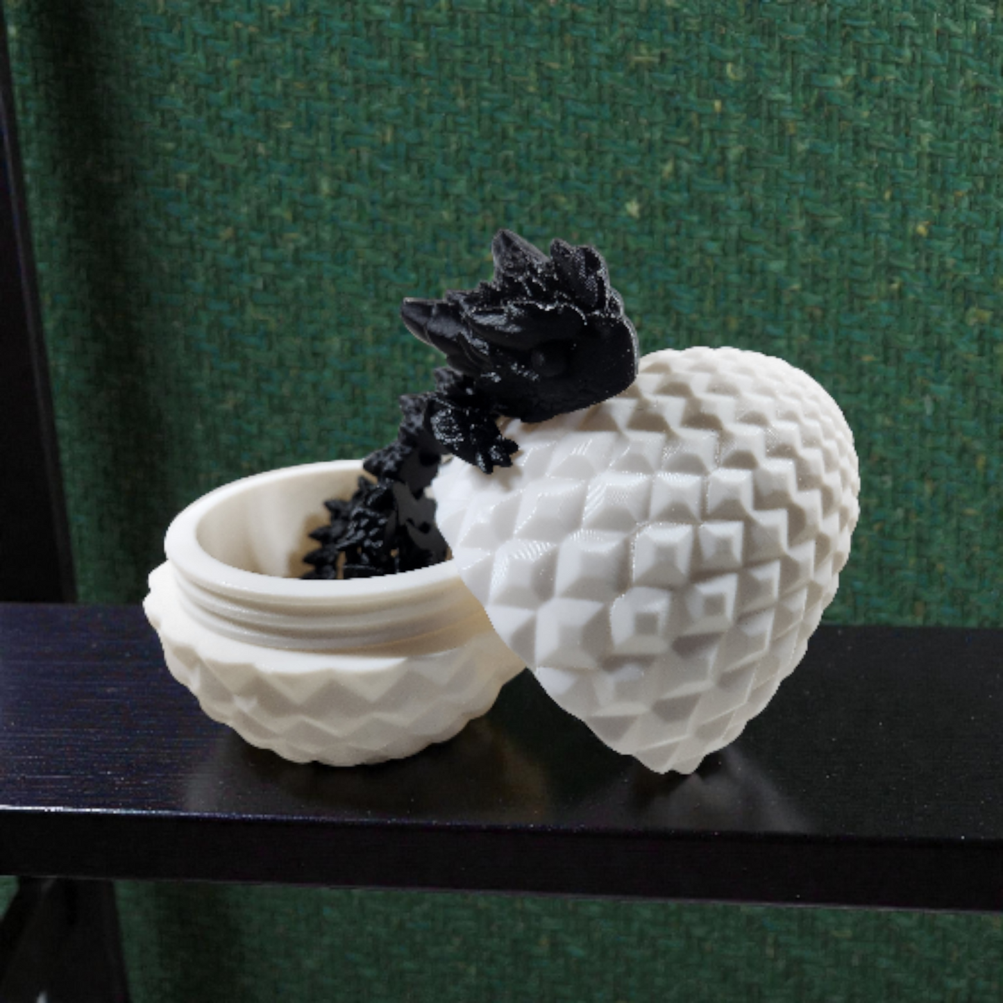 Dragon Egg With Articulated Dragon