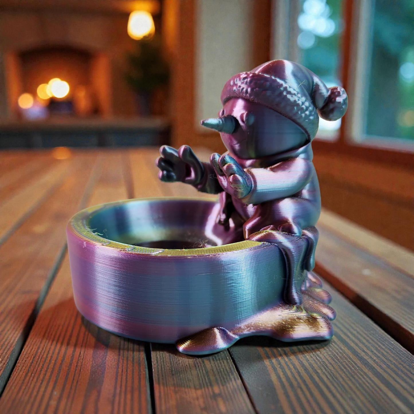 Unique Snowman Tealight Holder