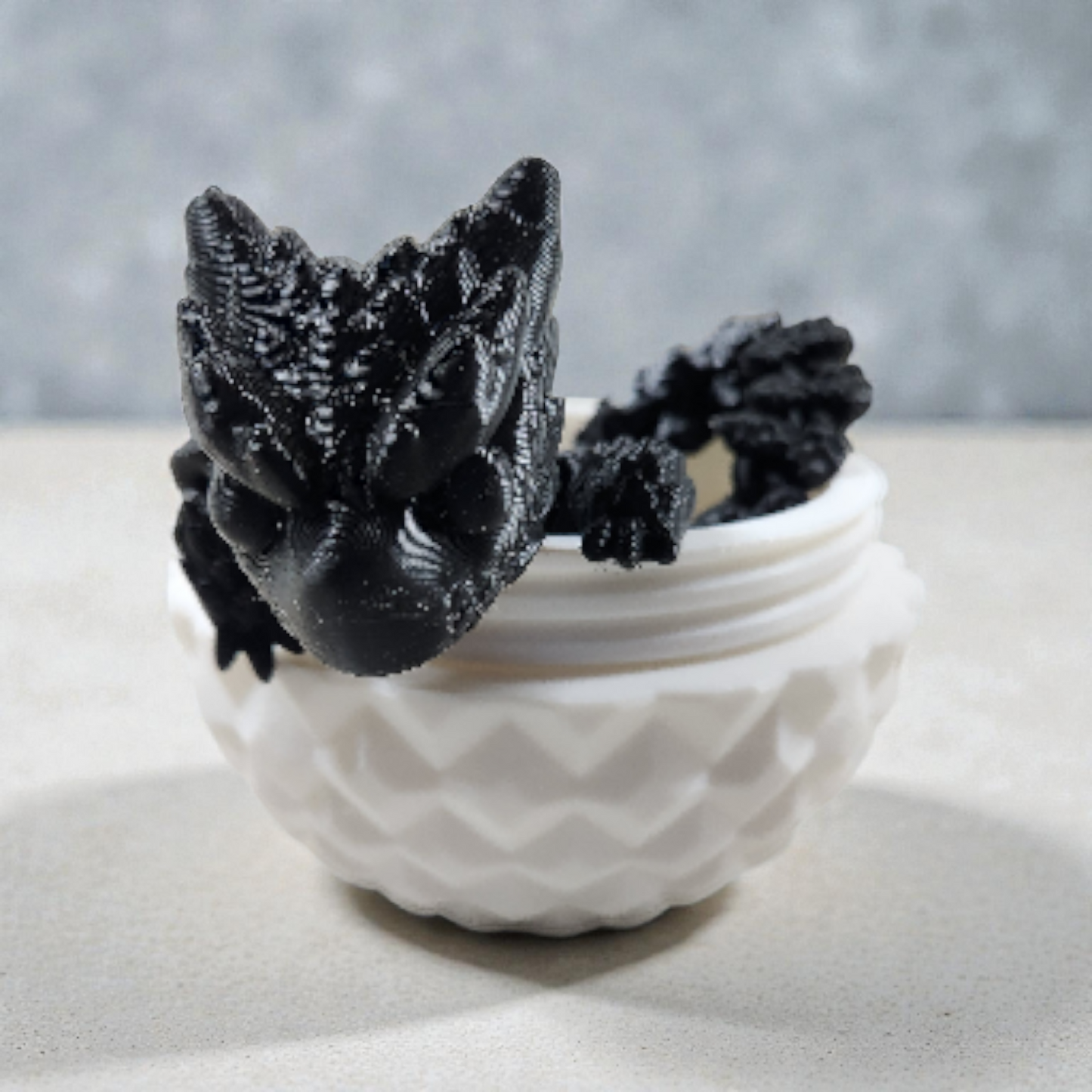 Dragon Egg With Articulated Dragon